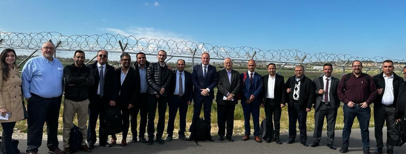 A delegation from Augusta Victoria Hospital visited Gaza Strip
