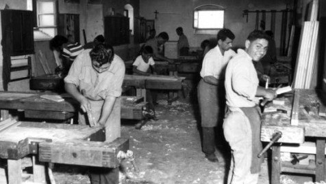 Carpentry workshop on the Mount of Olives circe,1949